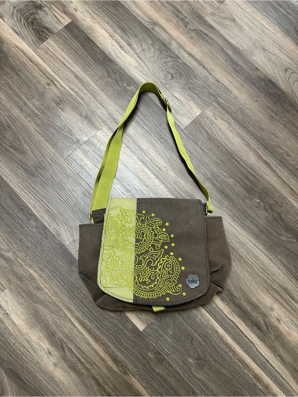 Haiku Floral Paisley Messenger Bag